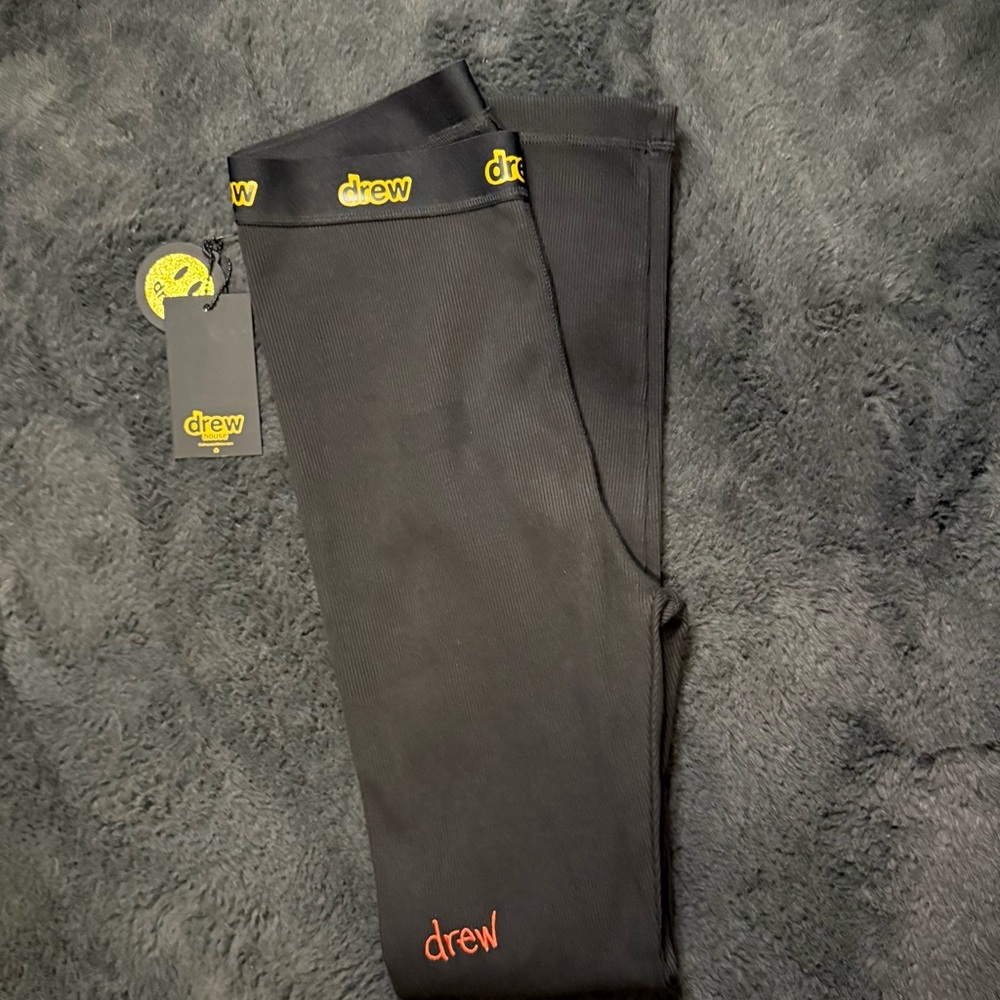 DREW HOUSE Ribbed Long Johns Black Size Large